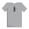 T-Shirt POPSCHUTZ grau hinten