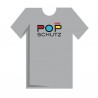 T-Shirt POPSCHUTZ grau vorne